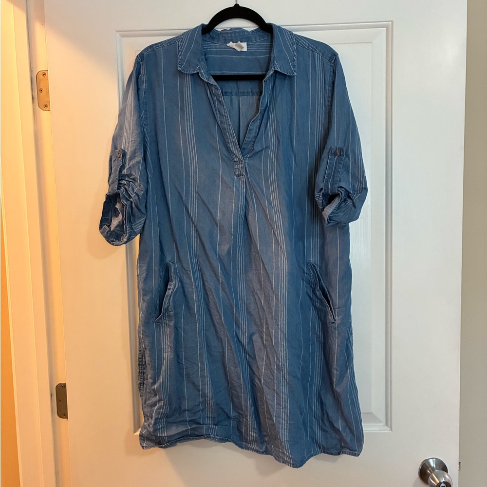 Market & Spruce Denim Blue Mini Dress